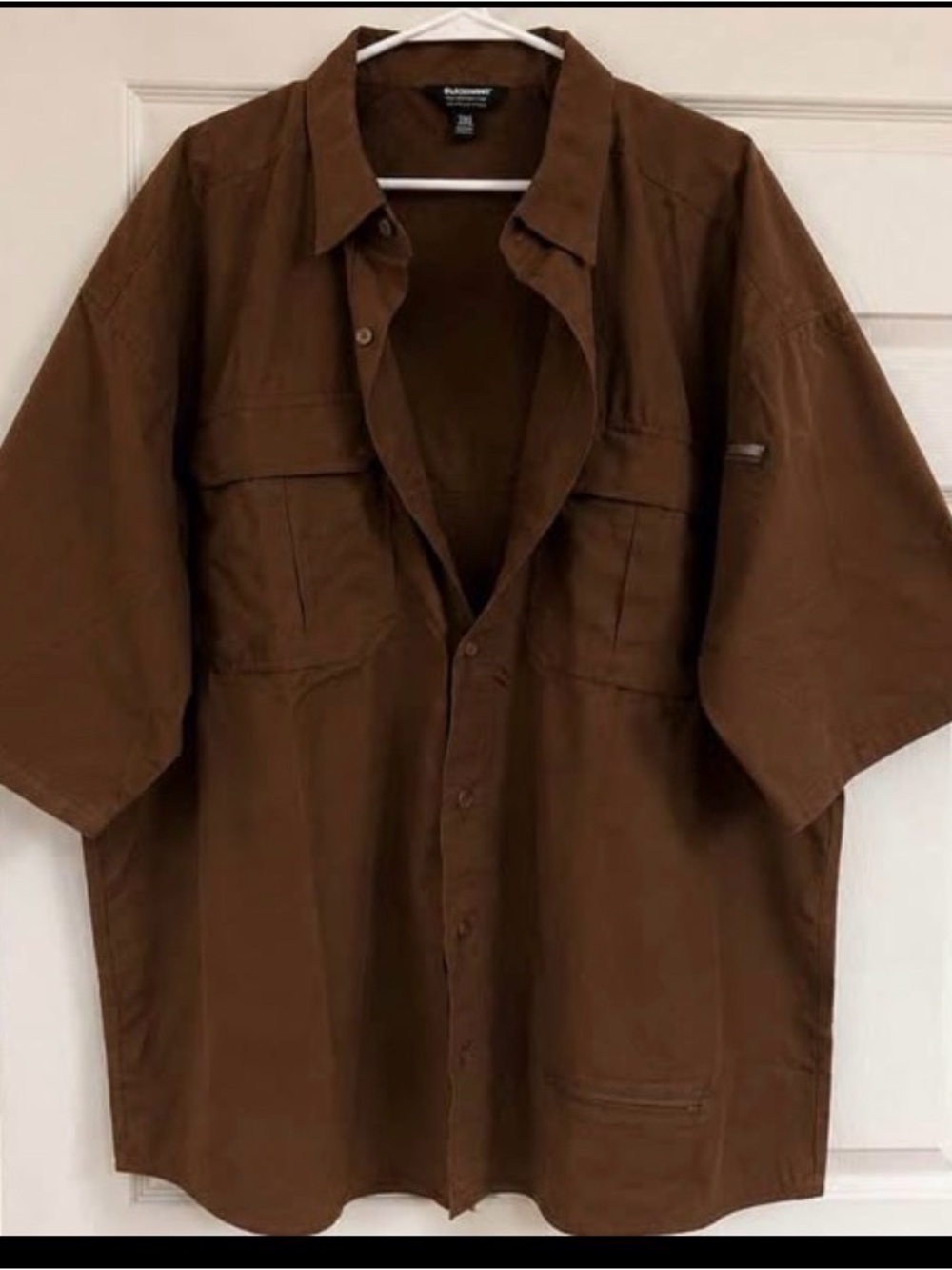 Men's Short-Sleeve Shirt Jacket in Brown by Black Diamond